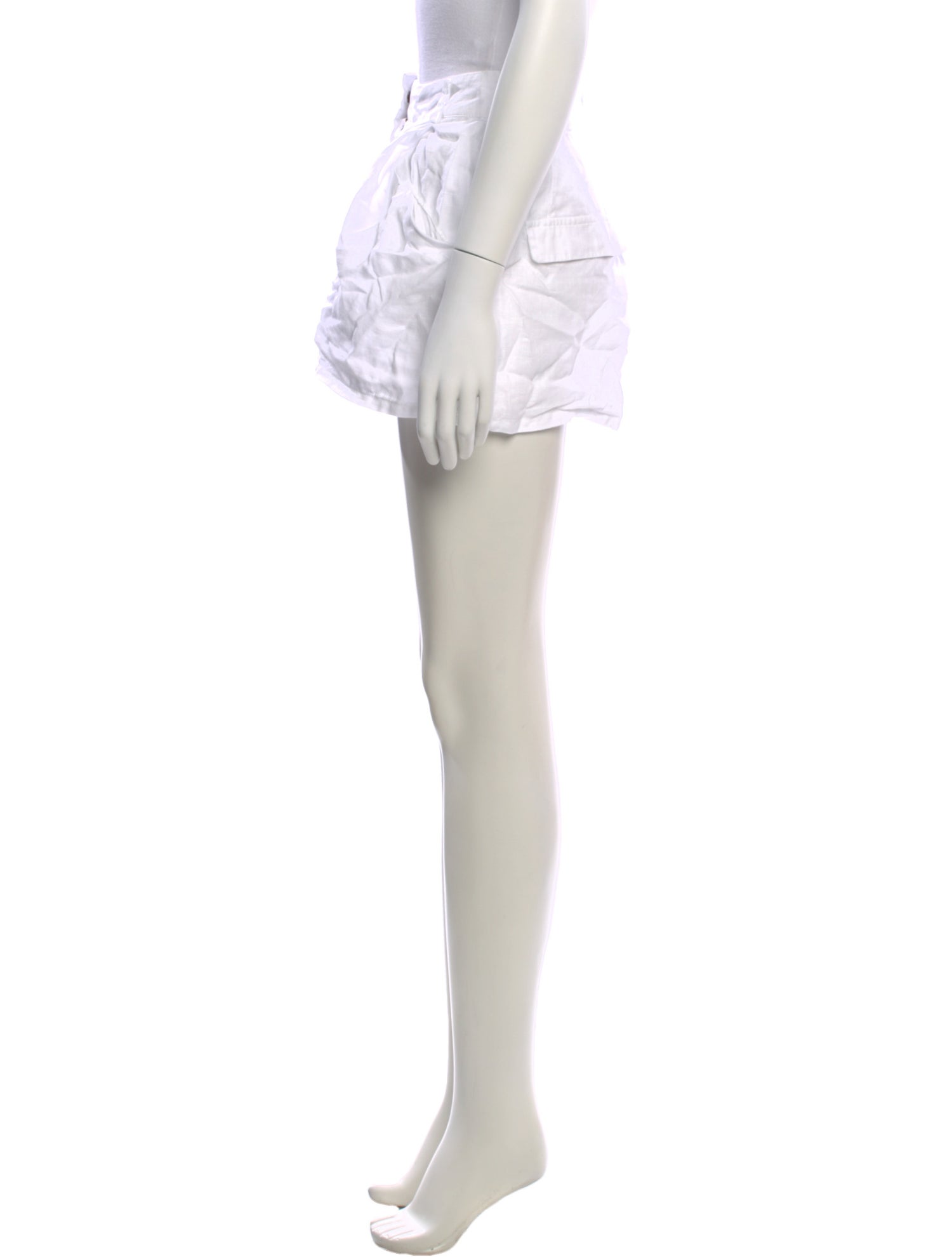 Aexae Linen Mini Shorts