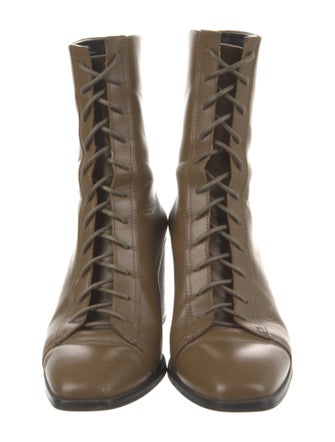 Aeyde Leather Lace-Up Boots