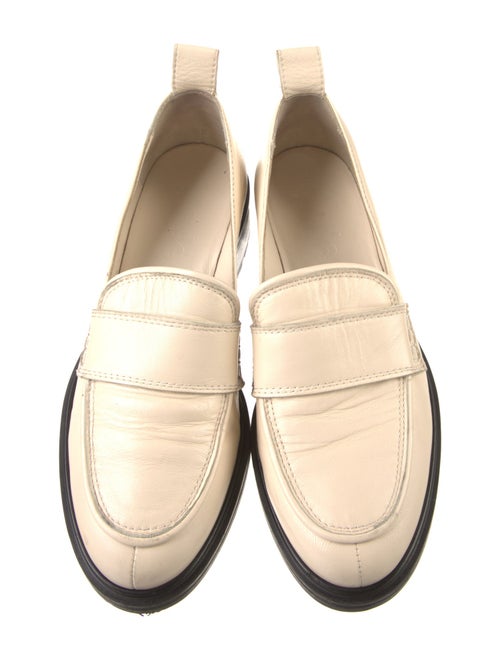 Aeyde Leather Whipstitch Trim Loafers
