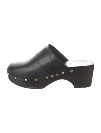 Aeyde Leather Studded Accents Mules