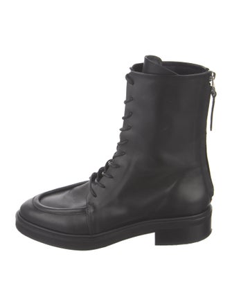 Aeyde Leather Combat Boots