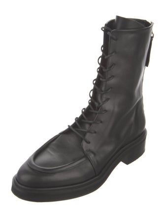 Aeyde Leather Combat Boots