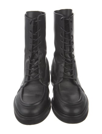 Aeyde Leather Combat Boots