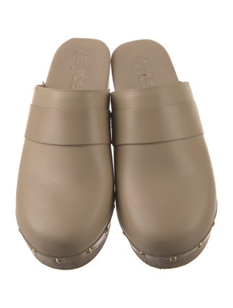 Aeyde Leather Studded Accents Mules