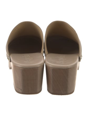 Aeyde Leather Studded Accents Mules