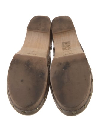 Aeyde Leather Studded Accents Mules