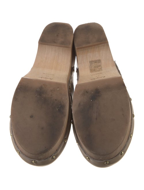 Aeyde Leather Studded Accents Mules