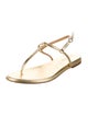 Aeyde Leather T-Strap Sandals