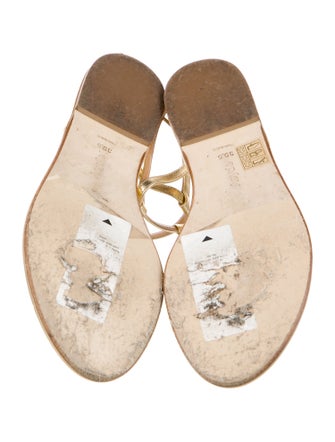 Aeyde Leather T-Strap Sandals