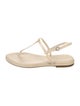 Aeyde Leather T-Strap Sandals