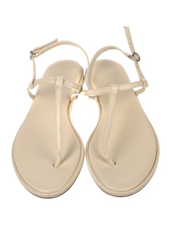 Aeyde Leather T-Strap Sandals