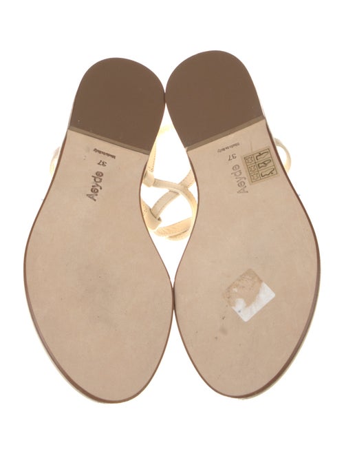 Aeyde Leather T-Strap Sandals