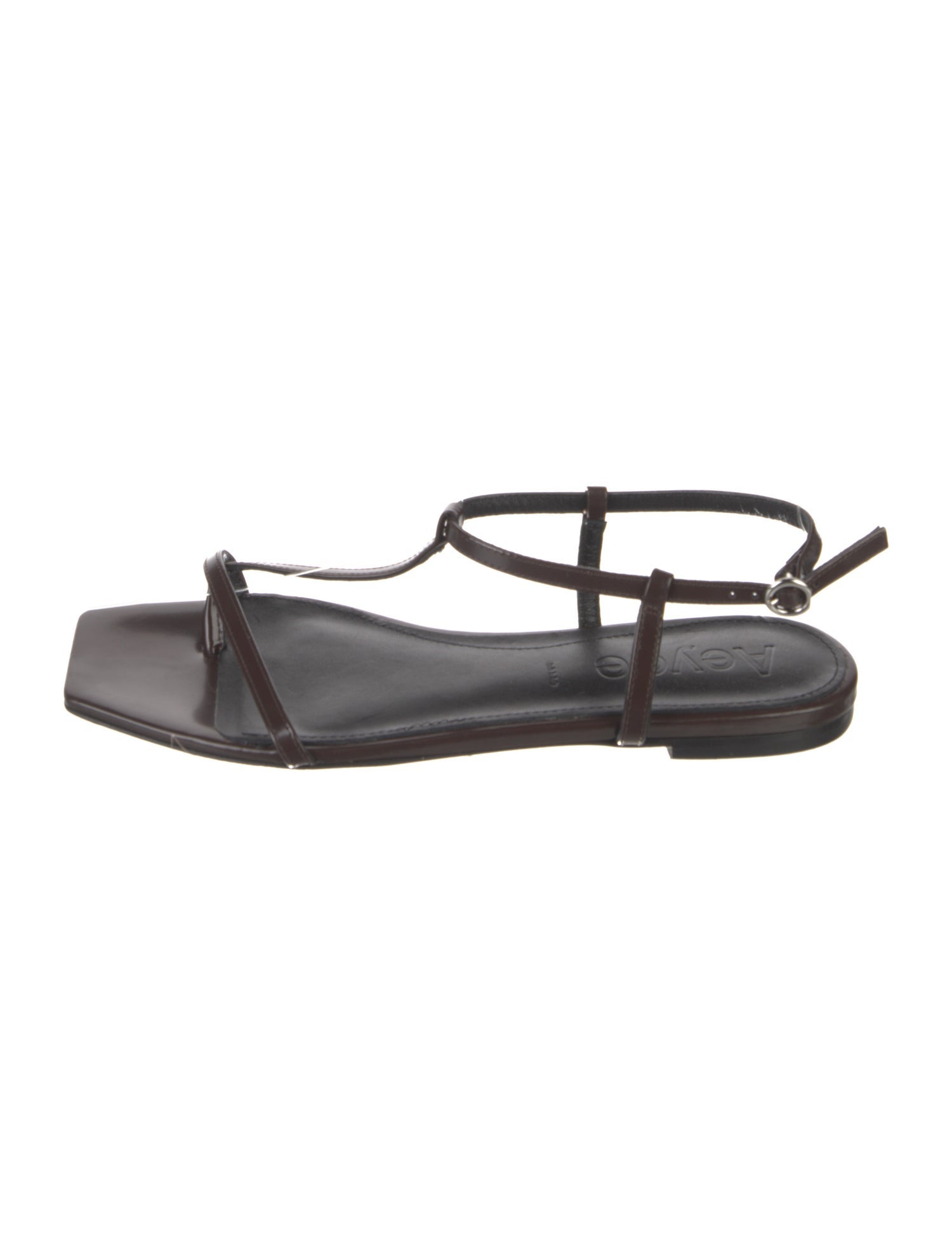 Aeyde Leather T-Strap Sandals