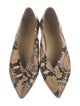 Aeyde Leather Animal Print Flats