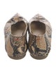 Aeyde Leather Animal Print Flats