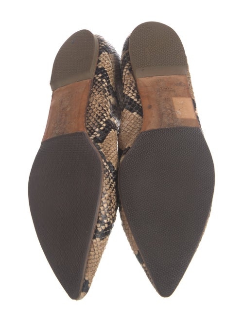 Aeyde Leather Animal Print Flats