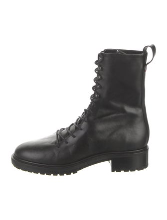 Aeyde Leather Combat Boots
