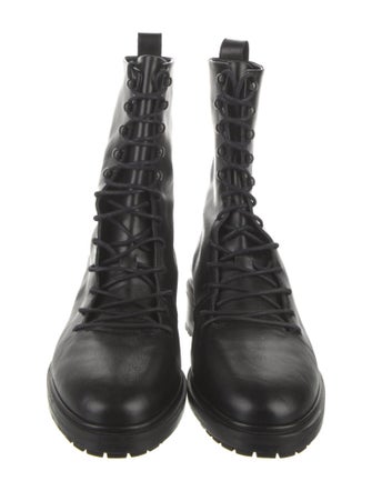 Aeyde Leather Combat Boots