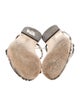 Aeyde Leather Animal Print Slides