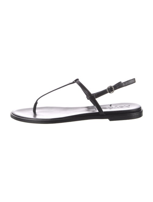Aeyde Leather T-Strap Sandals