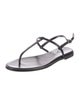 Aeyde Leather T-Strap Sandals