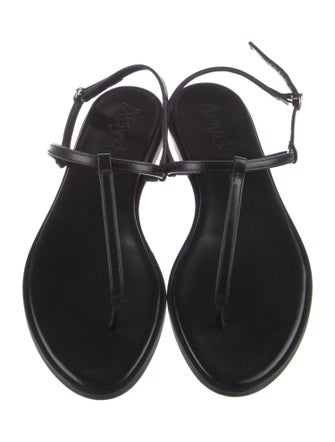 Aeyde Leather T-Strap Sandals