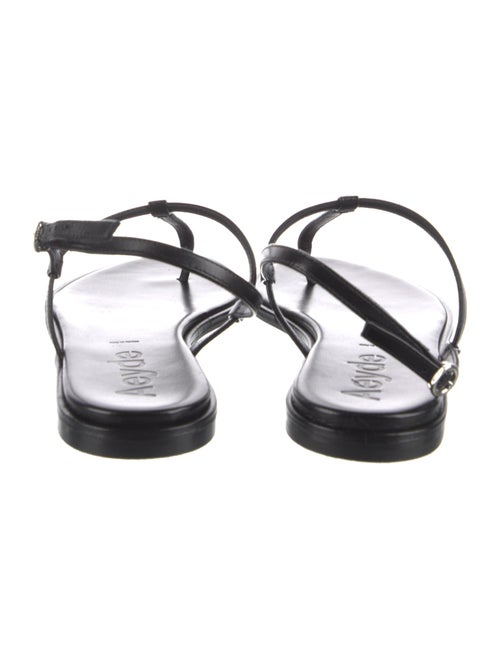 Aeyde Leather T-Strap Sandals