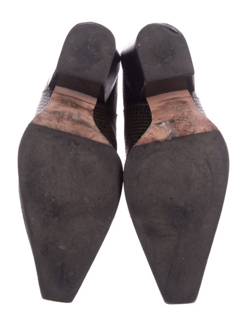 Aeyde Leather Animal Print Boots