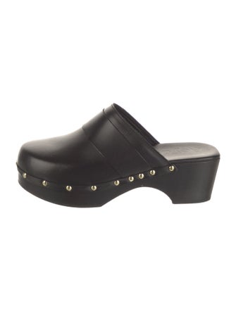 Aeyde Leather Studded Accents Mules
