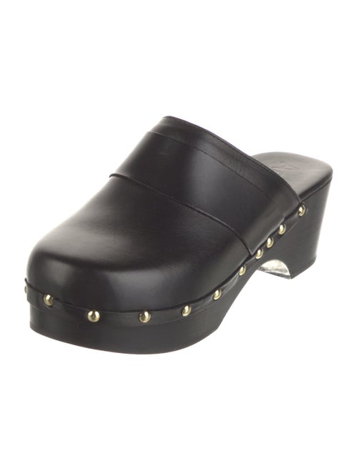 Aeyde Leather Studded Accents Mules