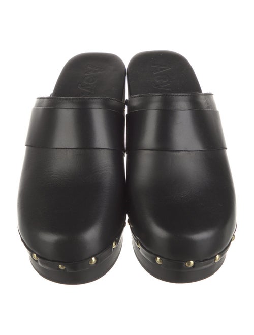 Aeyde Leather Studded Accents Mules
