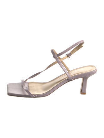 Aeyde Leather T-Strap Sandals