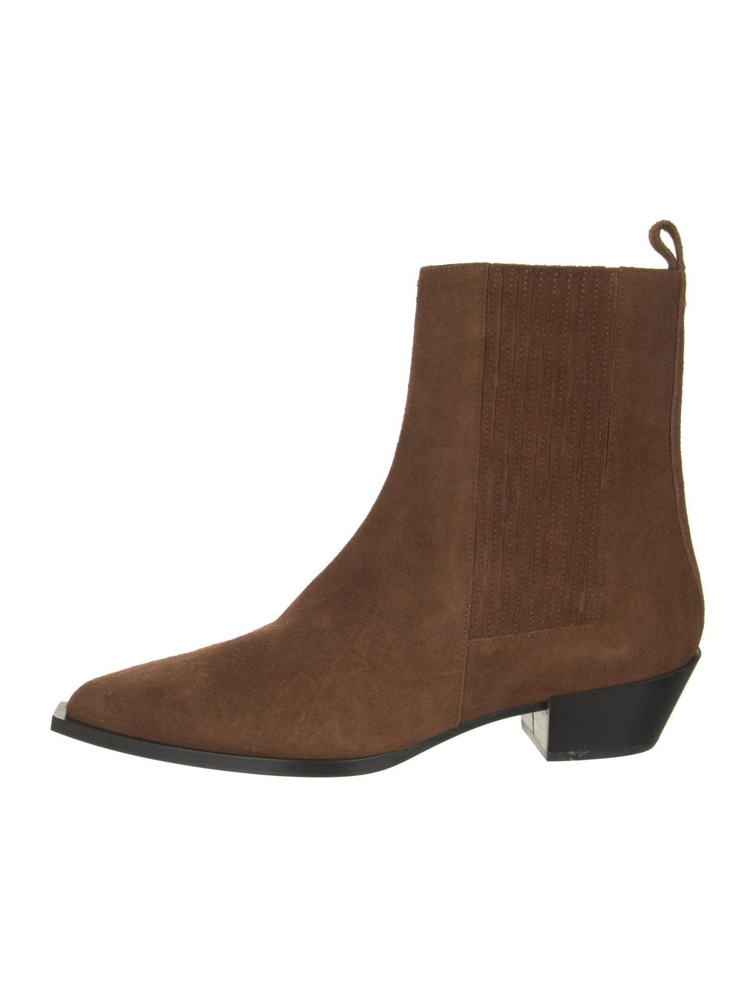 Aeyde Suede Pleated Accents Chelsea Boots