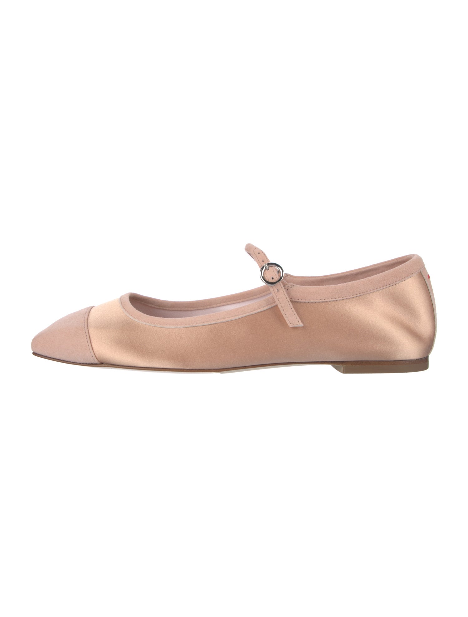 Aeyde Satin Bow Accents Mary Jane Flats