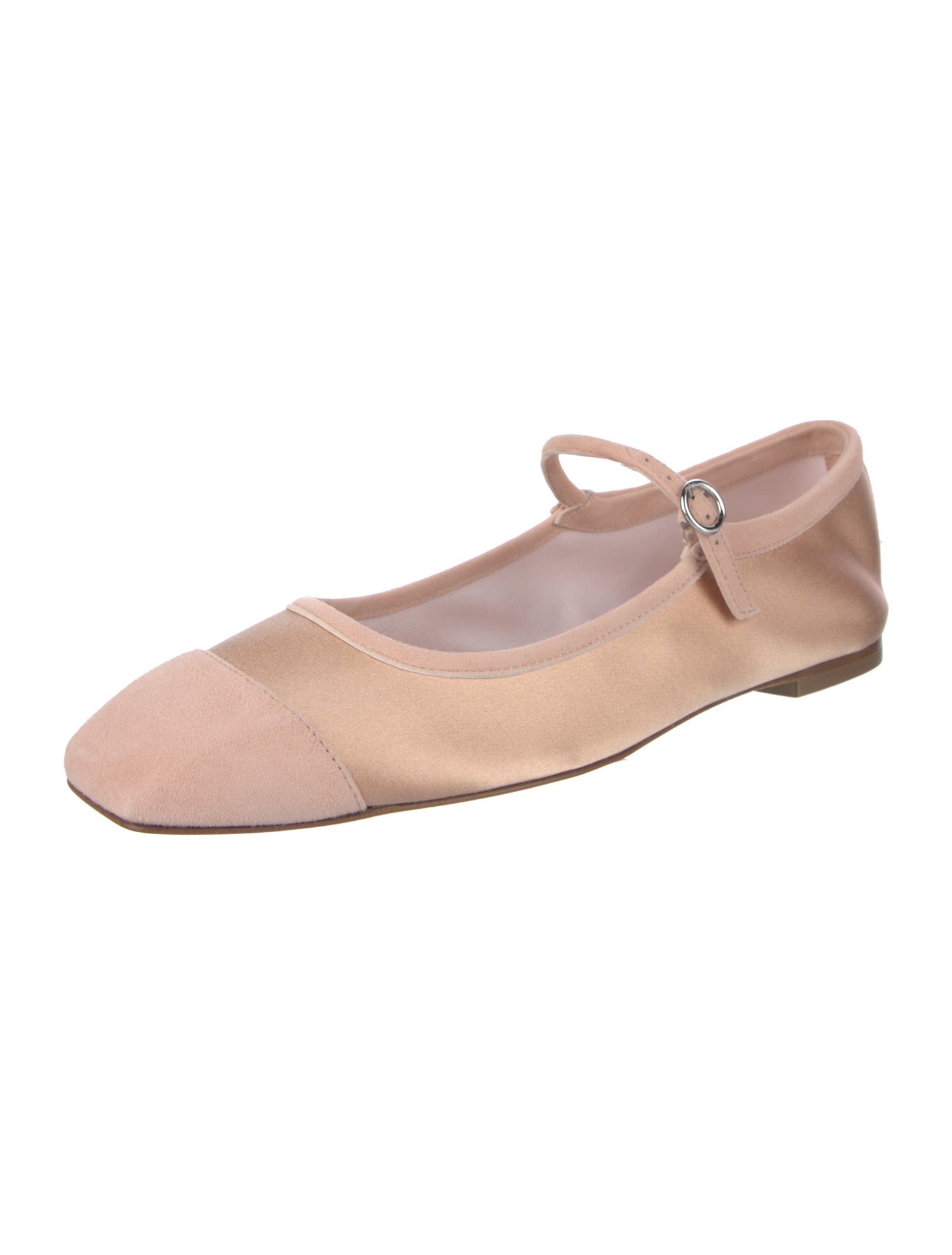 Aeyde Satin Bow Accents Mary Jane Flats