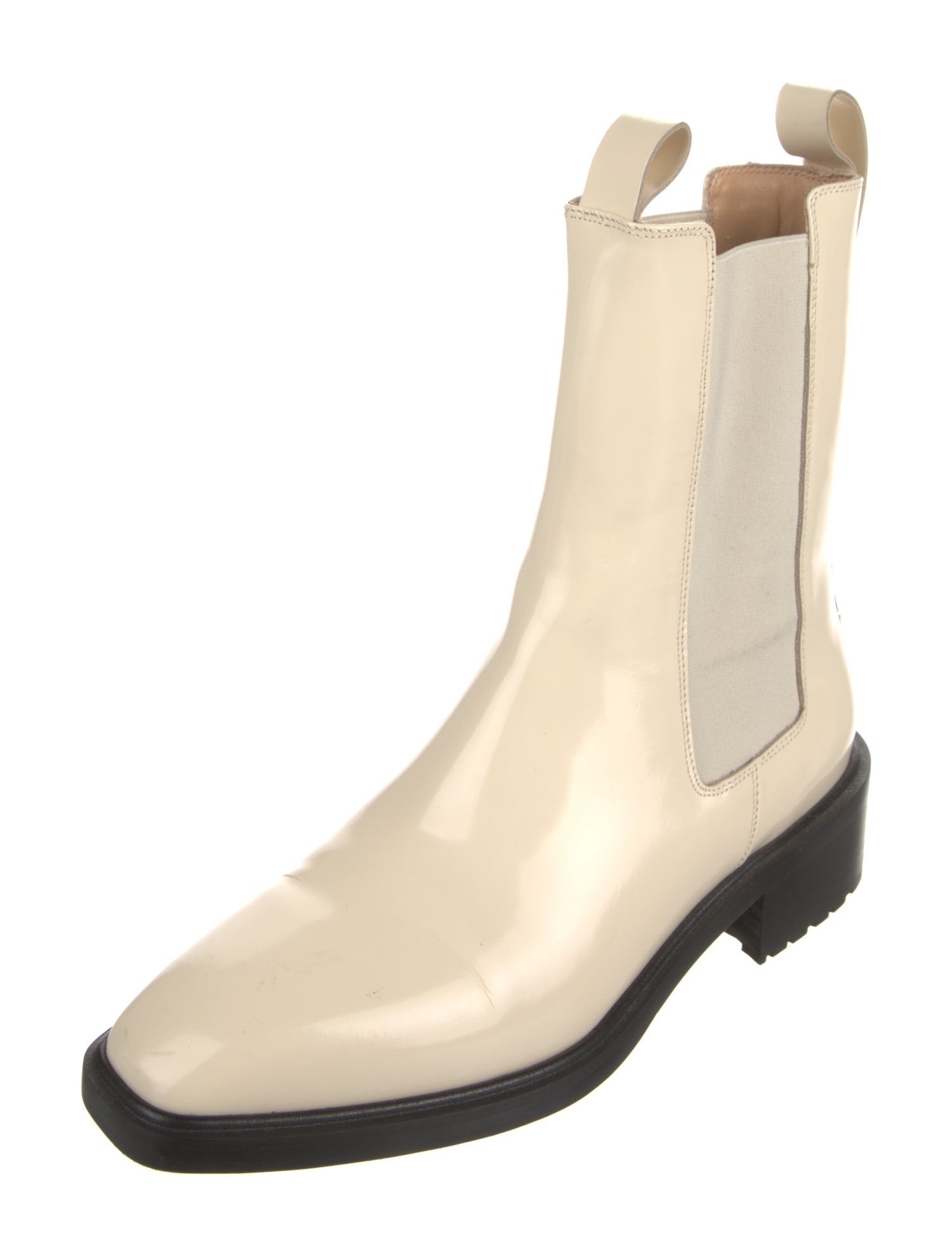 Aeyde Patent Leather Chelsea Boots