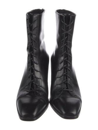 Aeyde Leather Lace-Up Boots