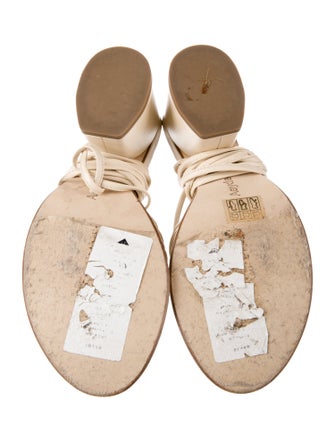 Aeyde Patent Leather Slingback Sandals