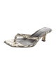 Aeyde Snakeskin Animal Print Slides
