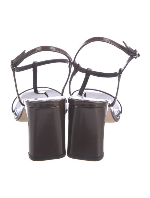 Aeyde Leather T-Strap Sandals