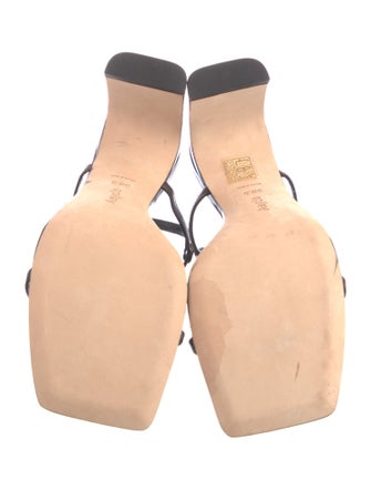 Aeyde Leather T-Strap Sandals