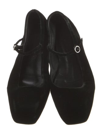Aeyde Velvet Mary Jane Flats