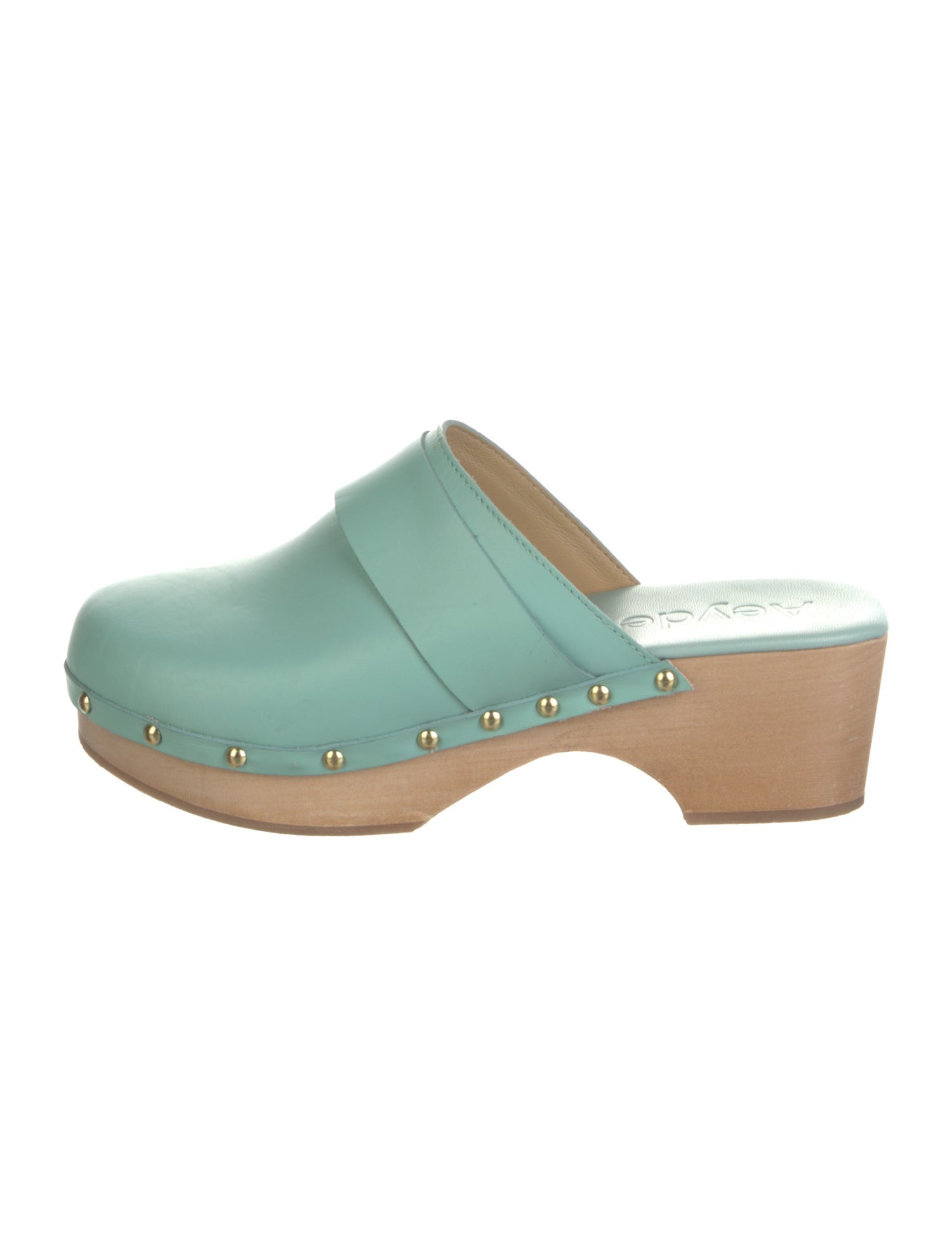 Aeyde Leather Studded Accents Mules