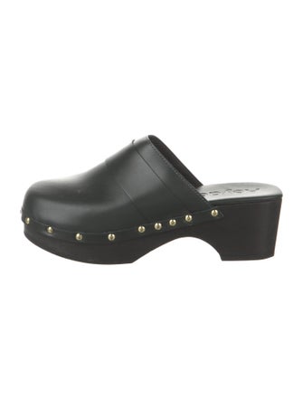 Aeyde Leather Studded Accents Mules