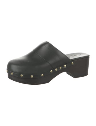 Aeyde Leather Studded Accents Mules
