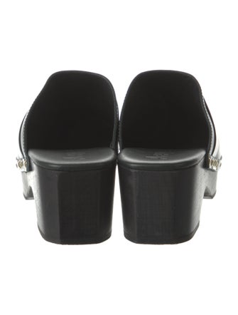 Aeyde Leather Studded Accents Mules