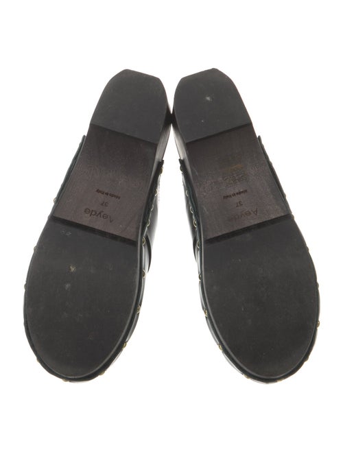 Aeyde Leather Studded Accents Mules