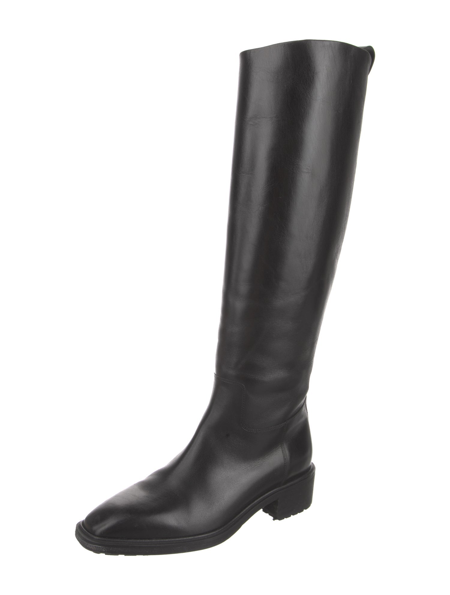 Aeyde Leather Embroidered Accent Riding Boots