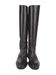 Aeyde Leather Embroidered Accent Riding Boots