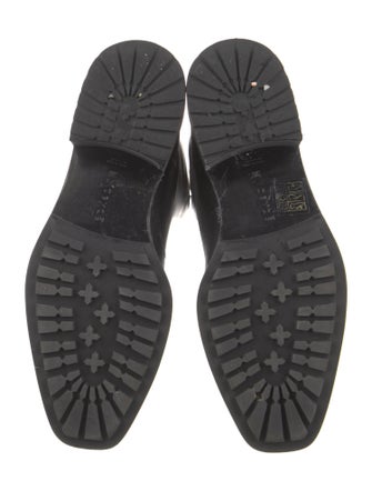 Aeyde Leather Embroidered Accent Riding Boots